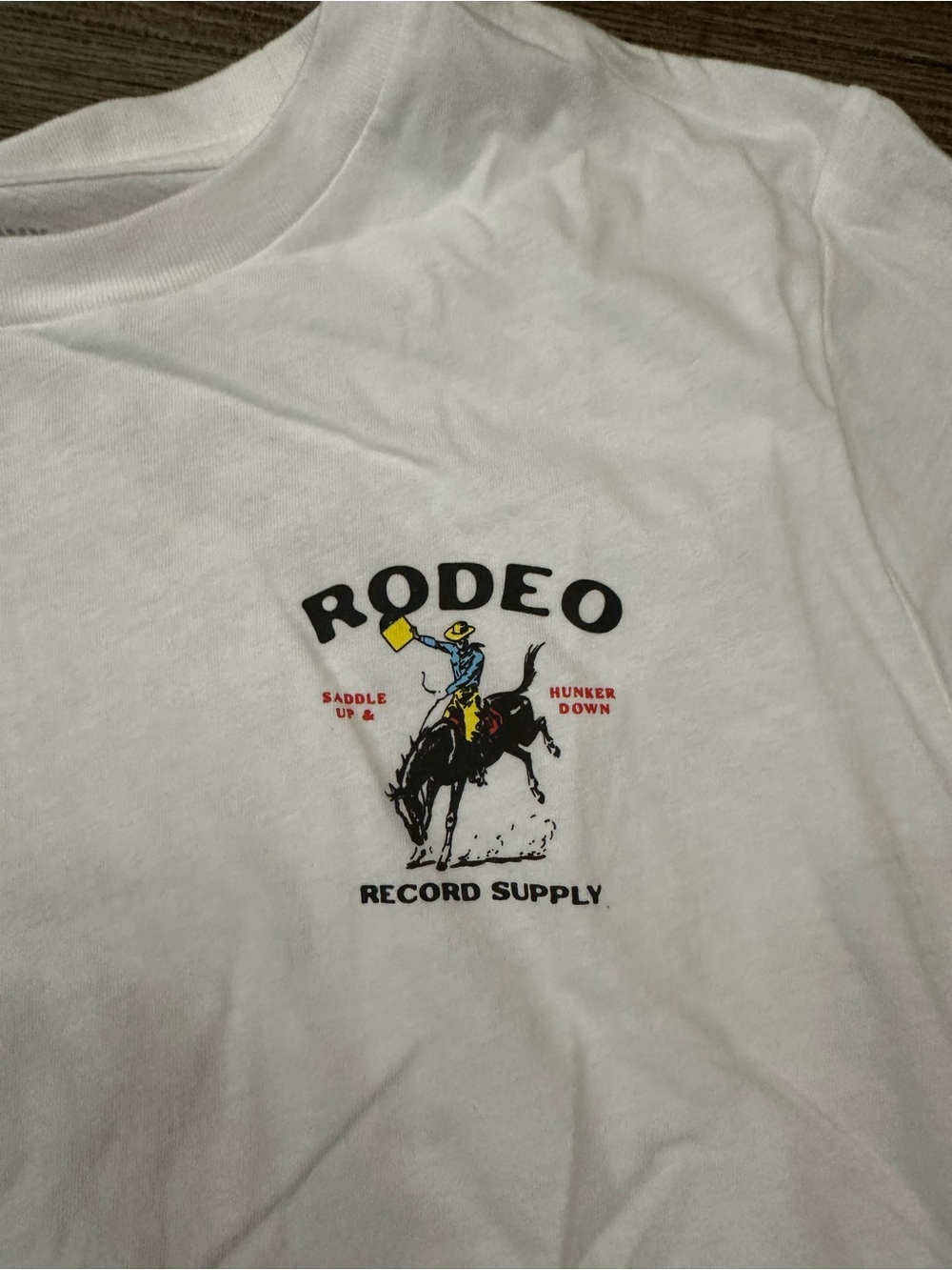 White 'Rodeo' Graphic Crop Tee - Picture 2 of 5